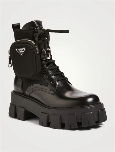 real real prada combat boots|prada boots are genuine.